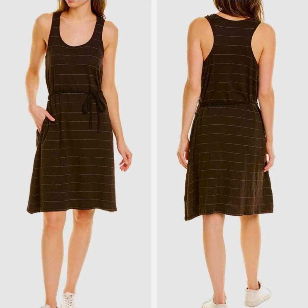 ATM Anthony Thomas Melillo Slub Jersey Striped Tank Dress Size L